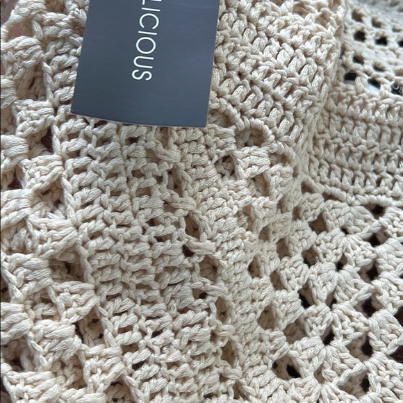 Crochet Mini Dress Tan - Picture 3 of 3